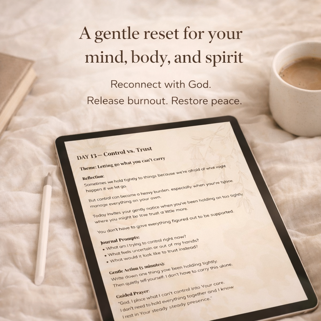 The Restored Reset — 21-Day Faith-based Burnout Recovery & Reflection Guide (Digital Download)